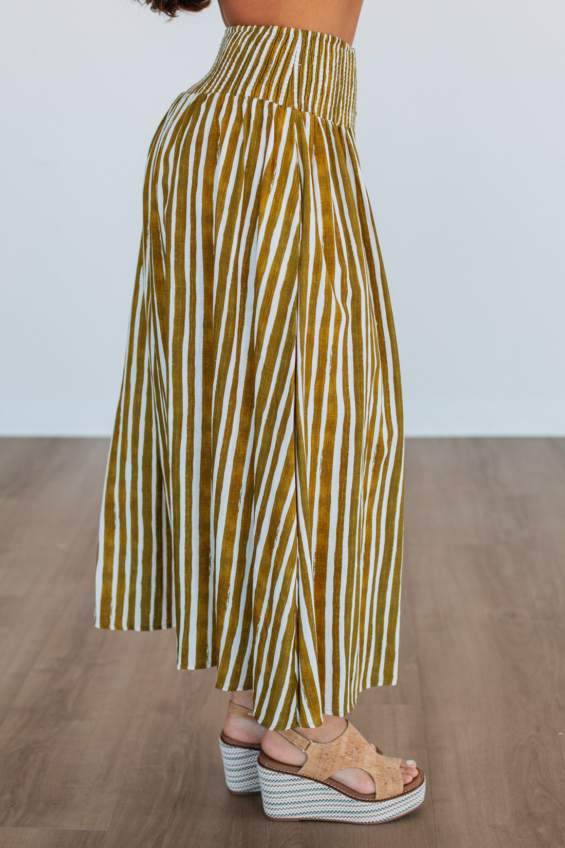 Zoya Striped Skirt - Lemongrass Mix