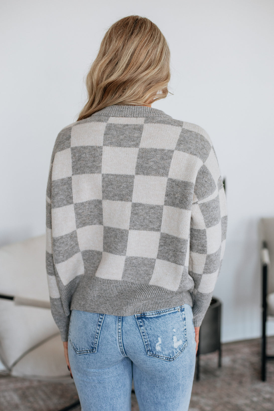 Flynn Checkered Sweater