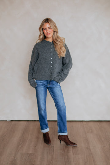 Brooke Cardigan - Charcoal