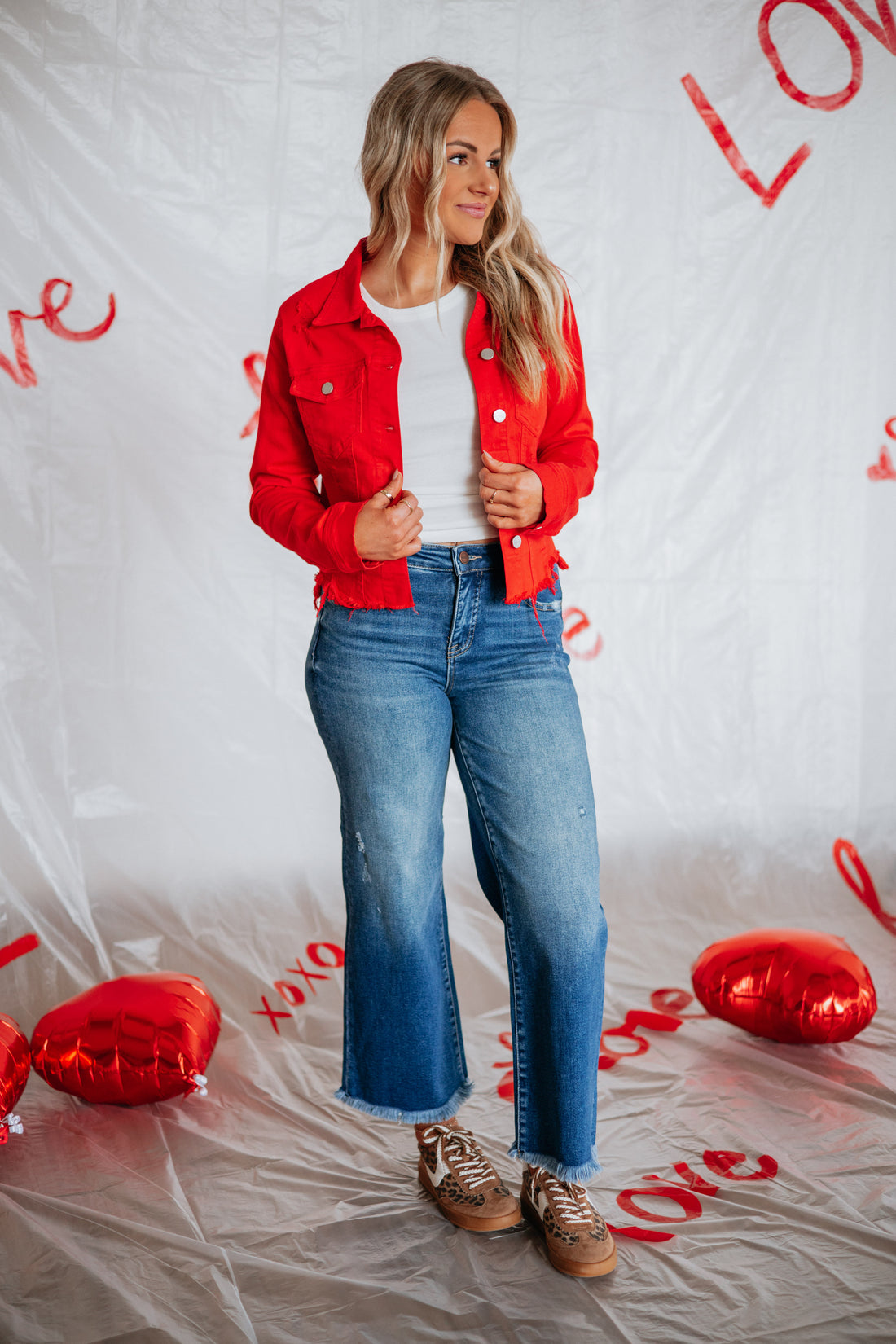 Gemma Risen Denim Jacket - Fiesta