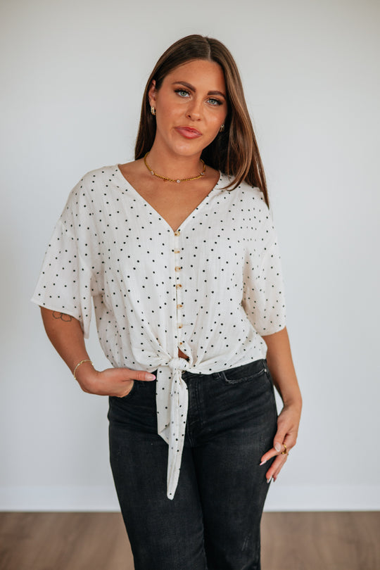 Lucie Polka Dot Top