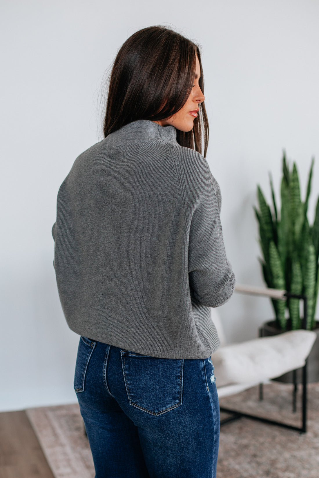 Gretchen Dolman Sweater - Grey