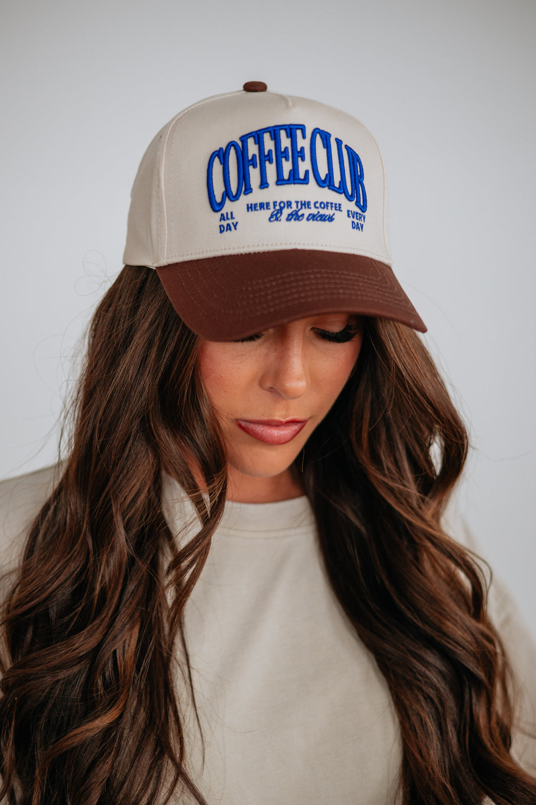 Here For The Coffee Trucker Hat