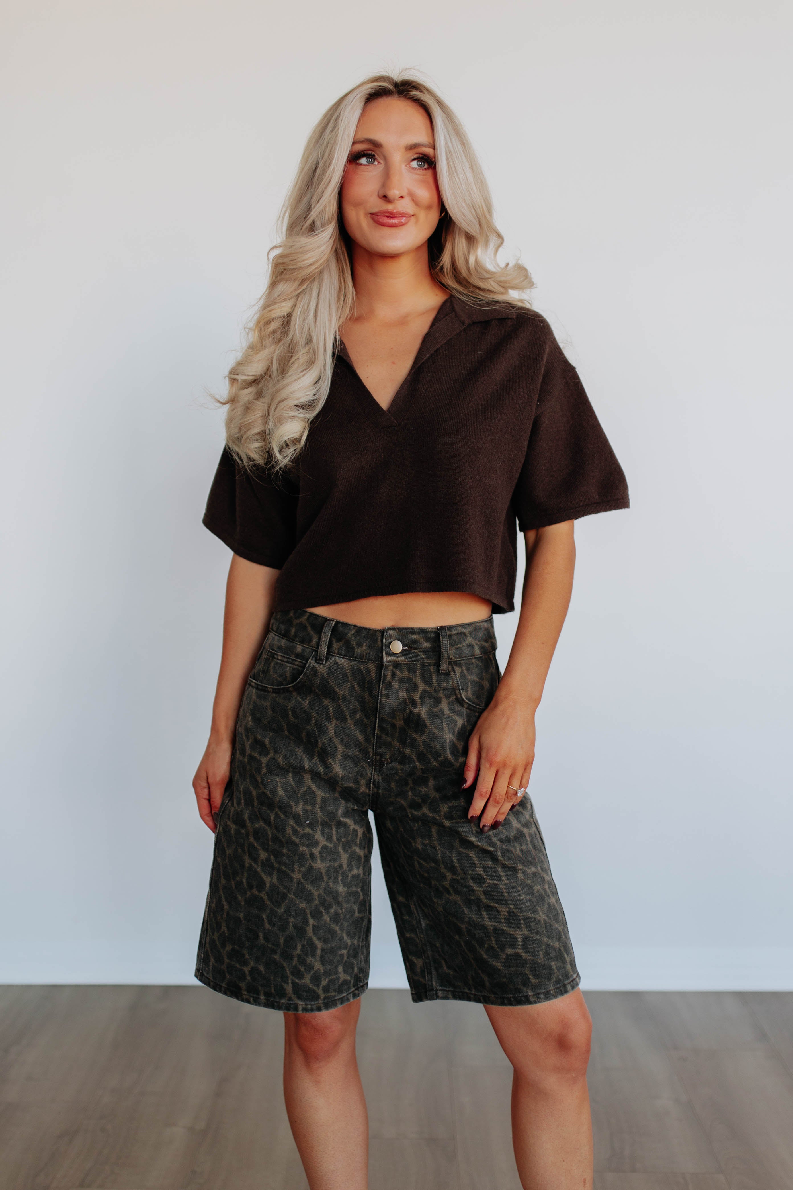 Blaise Leopard Shorts