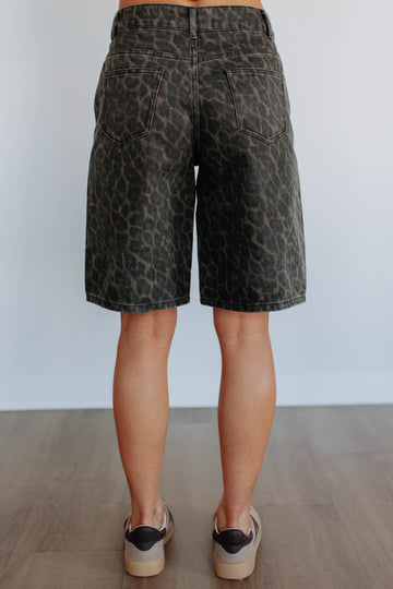 Blaise Leopard Shorts