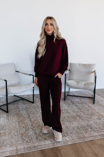 Kirsten Lounge Pants - Dark Cherry