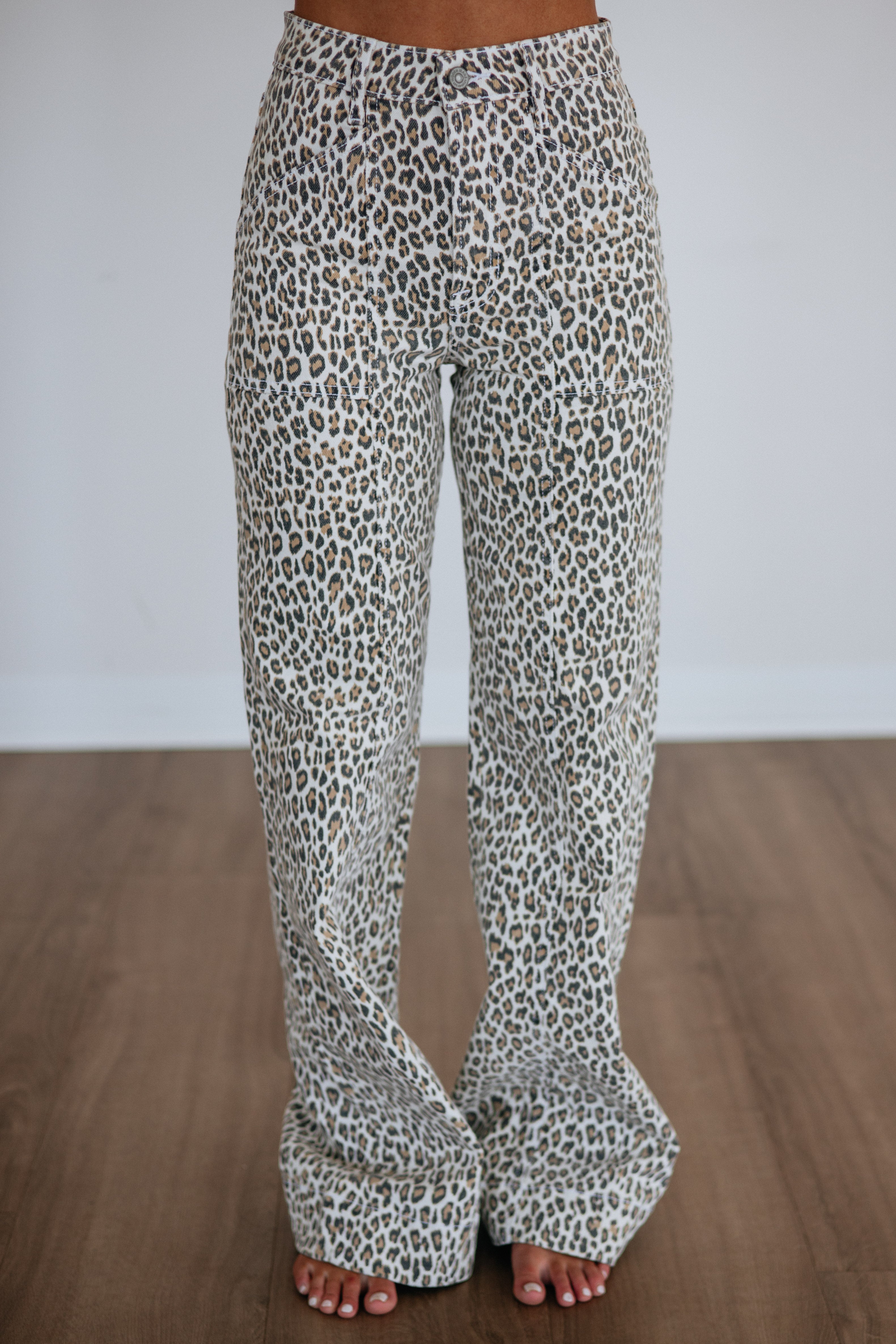 Happi Hidden Jeans - Leopard