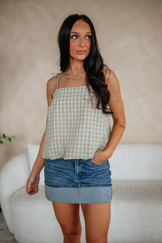 Liv Gingham Top