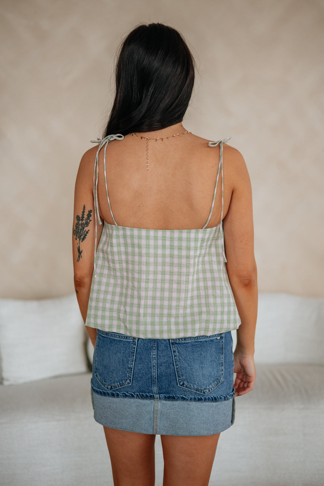 Liv Gingham Top