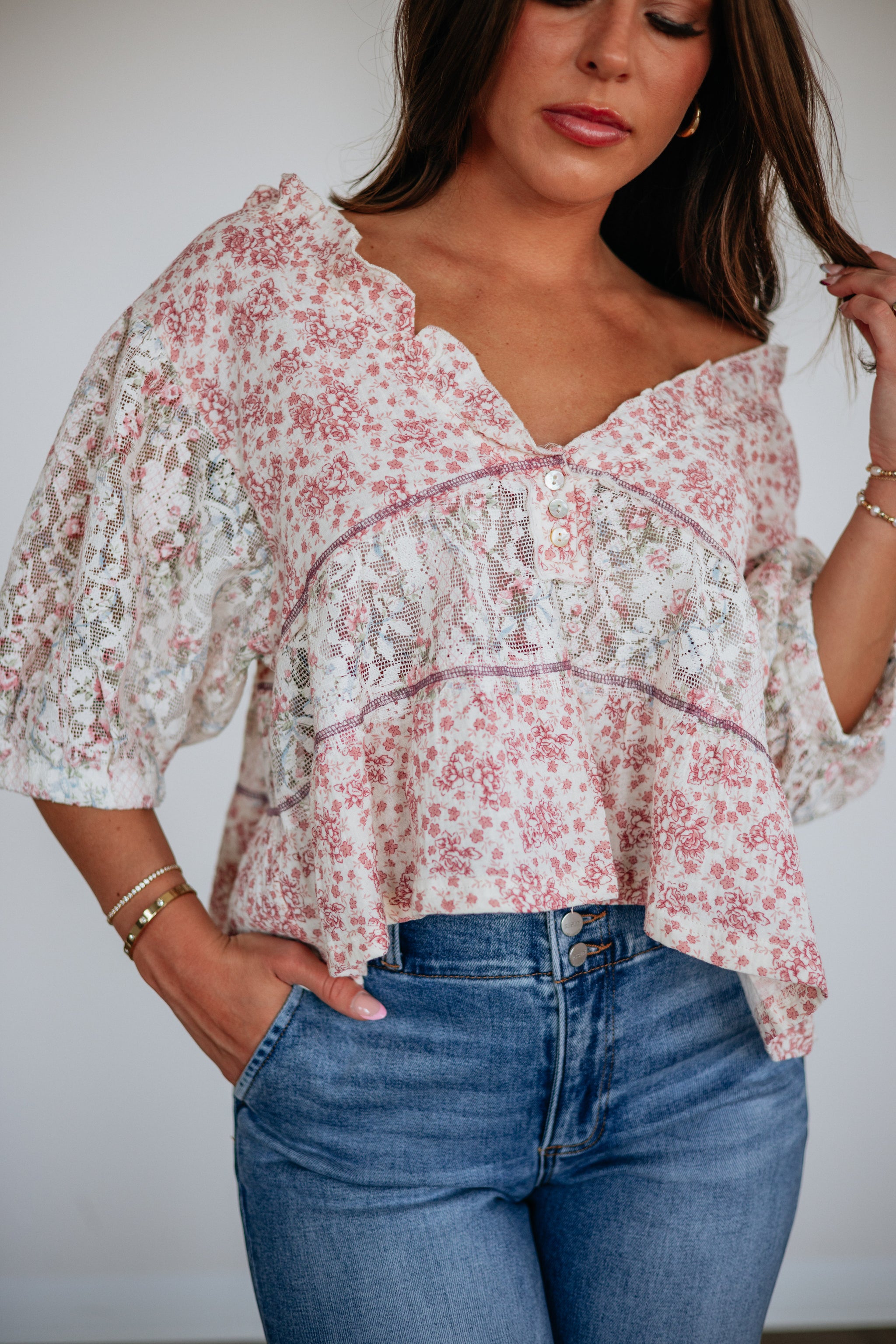 Katya Floral Top