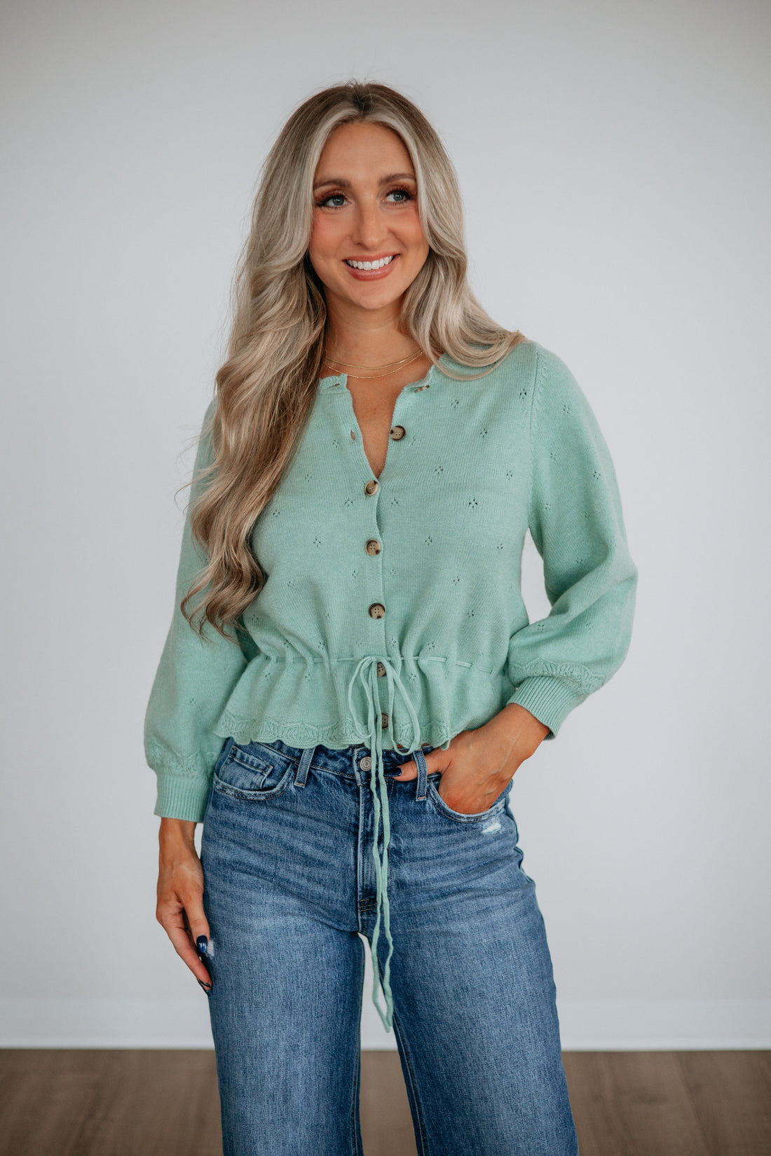 Lille Pointelle Cardigan