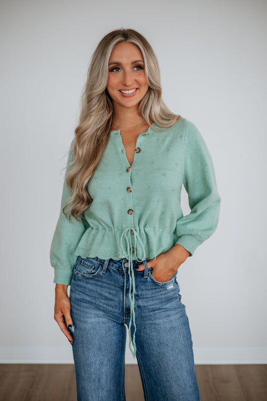 Lille Pointelle Cardigan