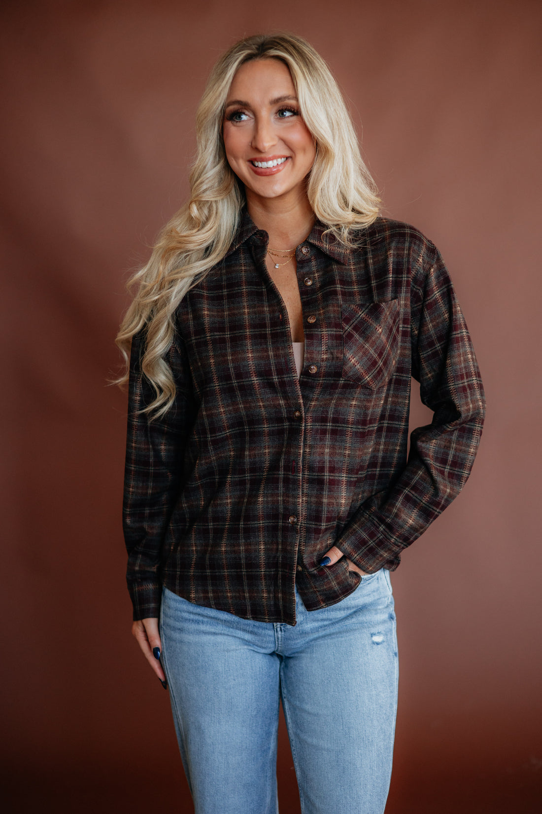 Kordell Flannel Top