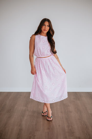 Eveline Eyelet Top