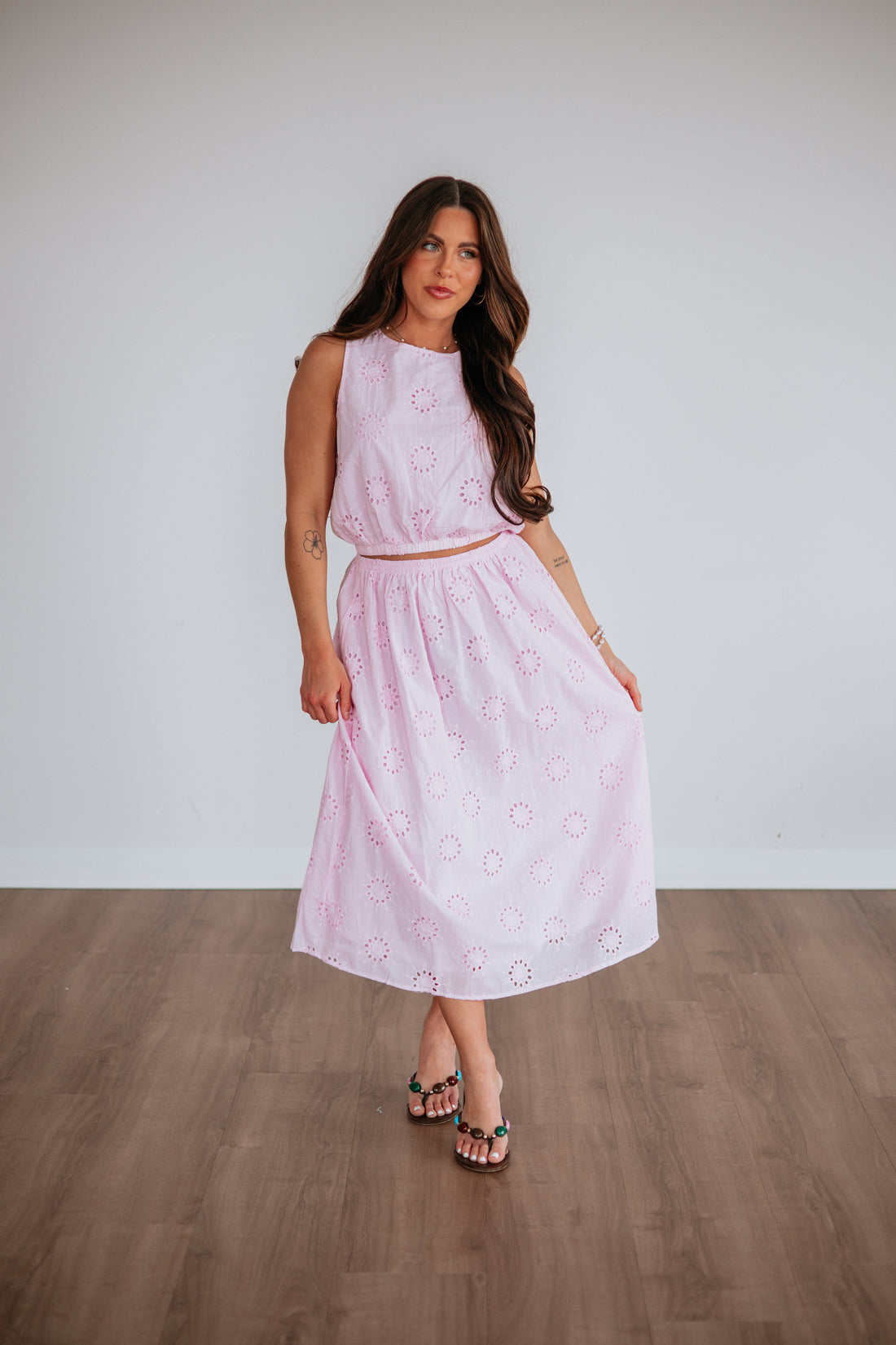 Eveline Eyelet Skirt