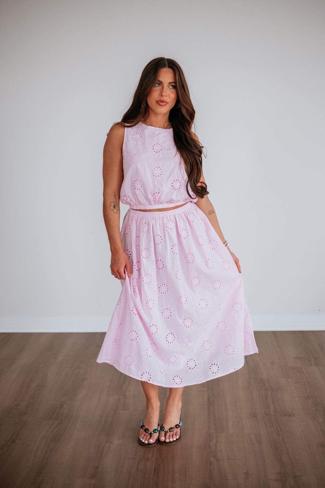 Eveline Eyelet Skirt