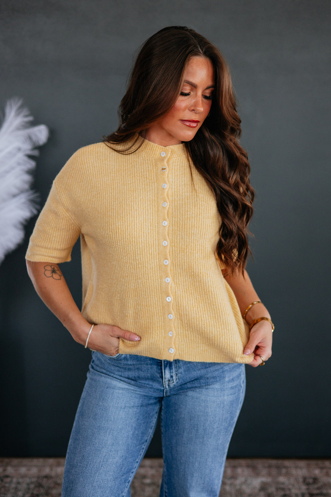 Auden Sweater Top - Honey