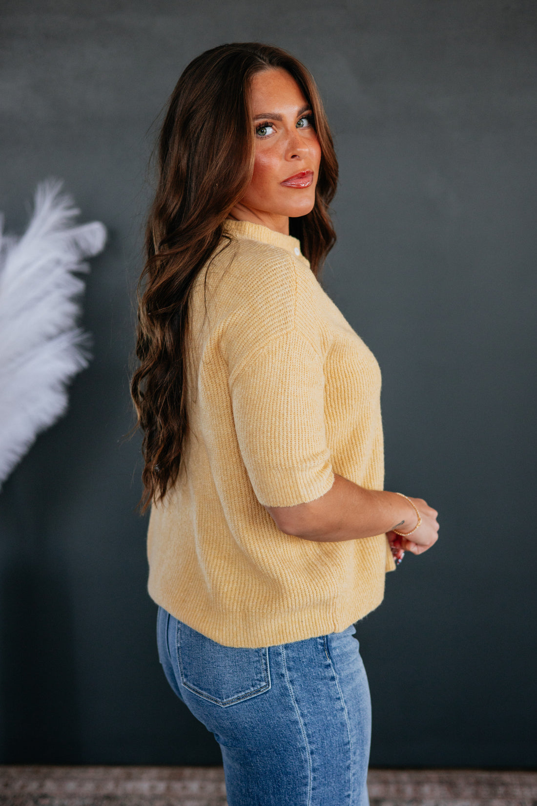 Auden Sweater Top - Honey