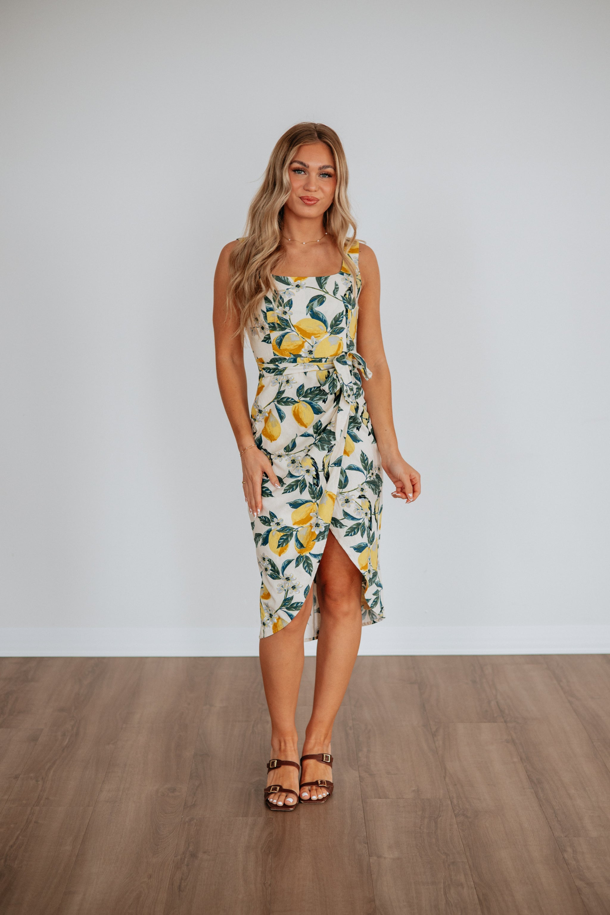 Lemon Zest Midi Dress