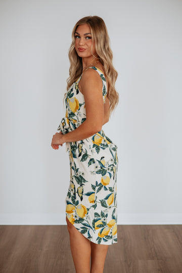 Lemon Zest Midi Dress
