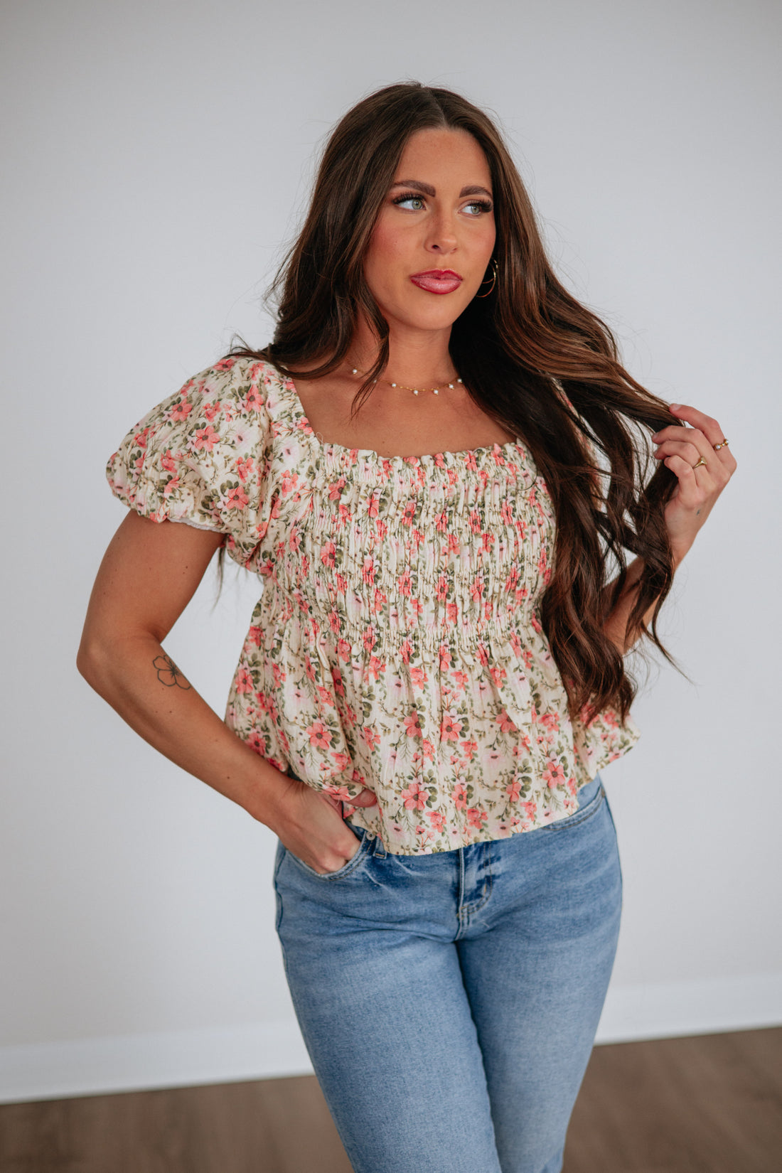 Malinda Floral Top