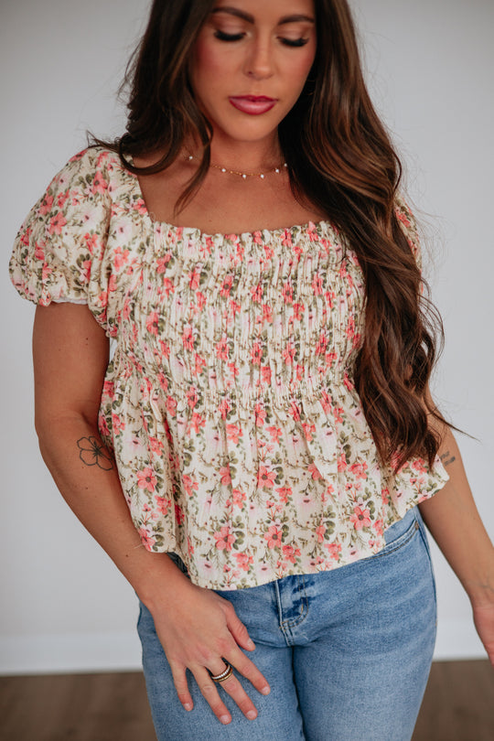 Malinda Floral Top