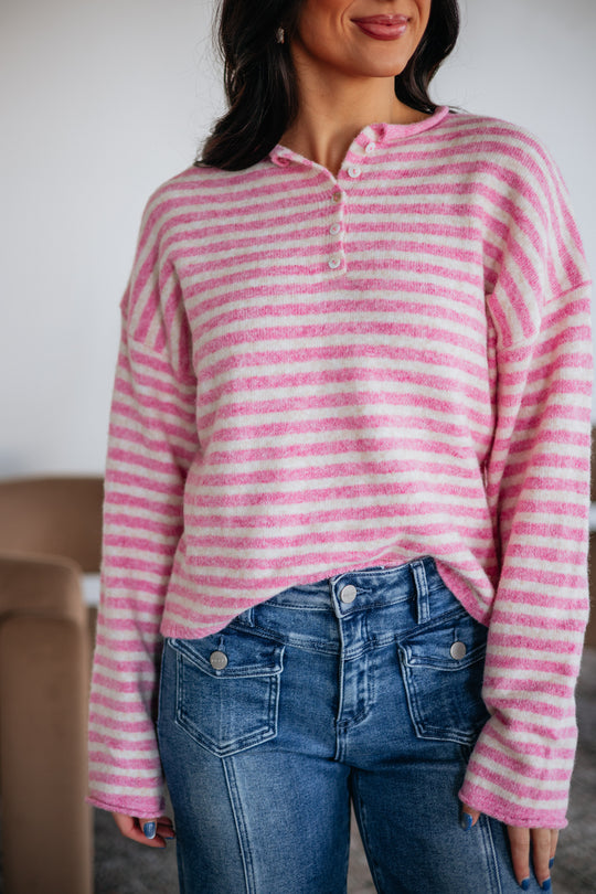 Brayden Striped Sweater - Taffy