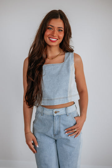 Jadia Denim Tank