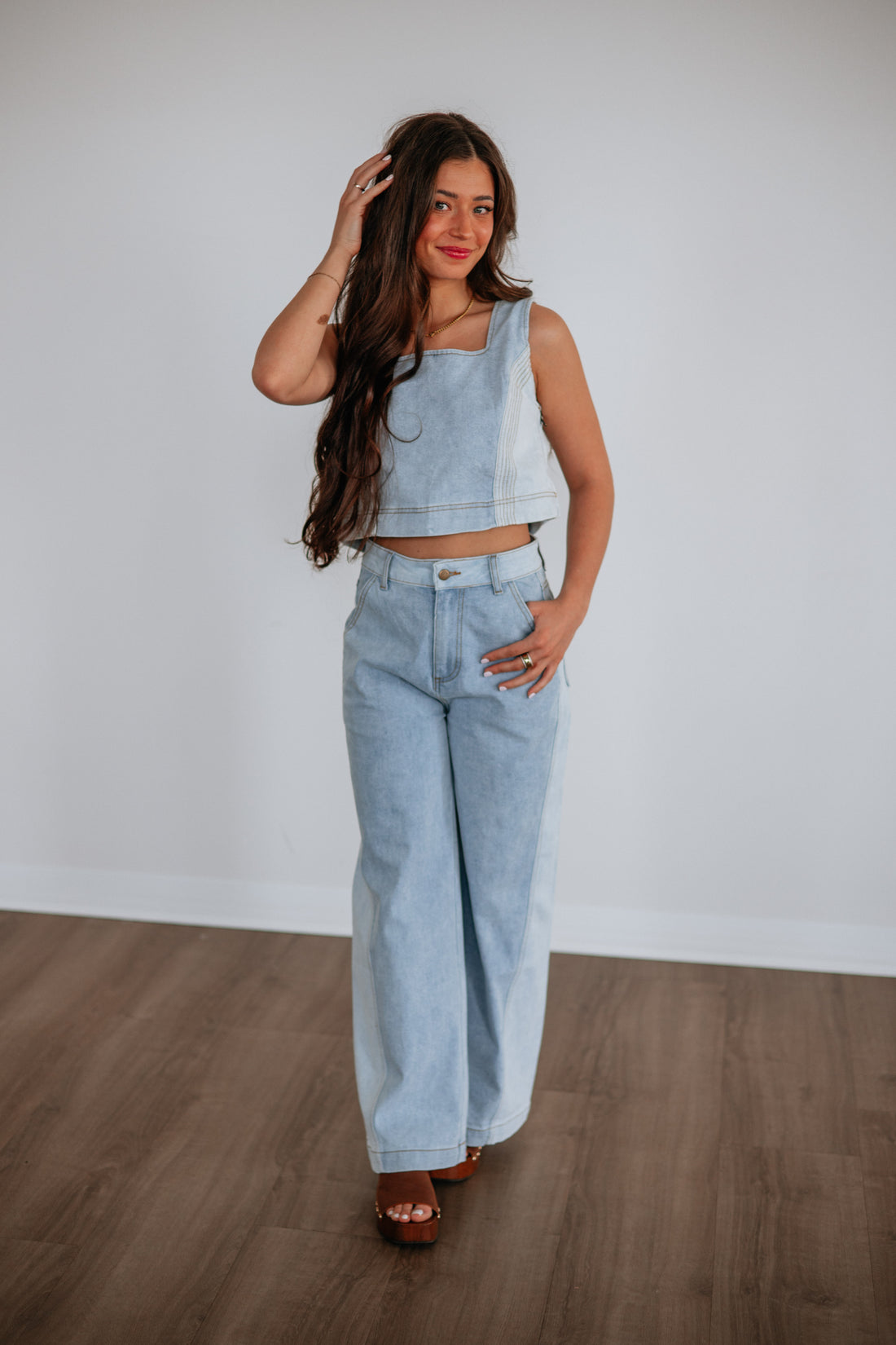 Jadia Denim Tank