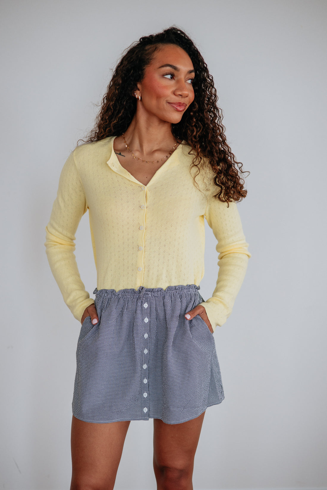 Debbie Gingham Skirt