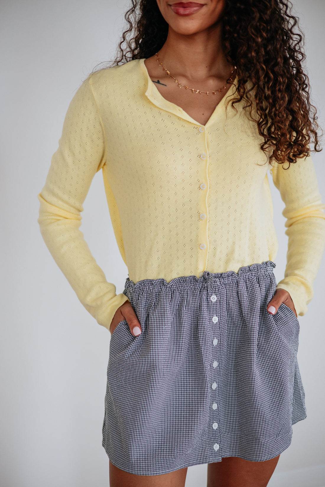 Debbie Gingham Skirt
