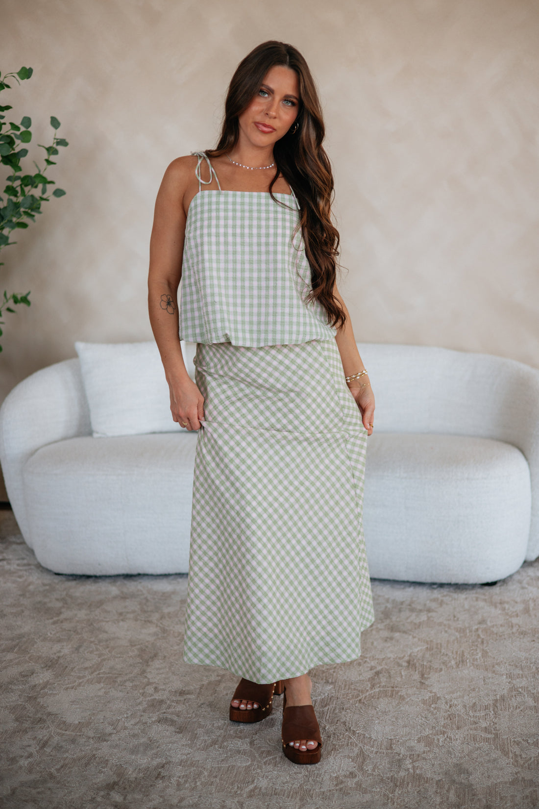 Liv Gingham Top