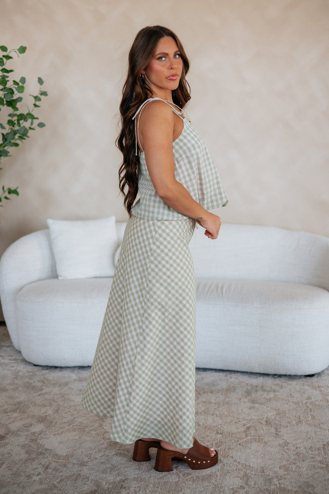 Liv Gingham Top