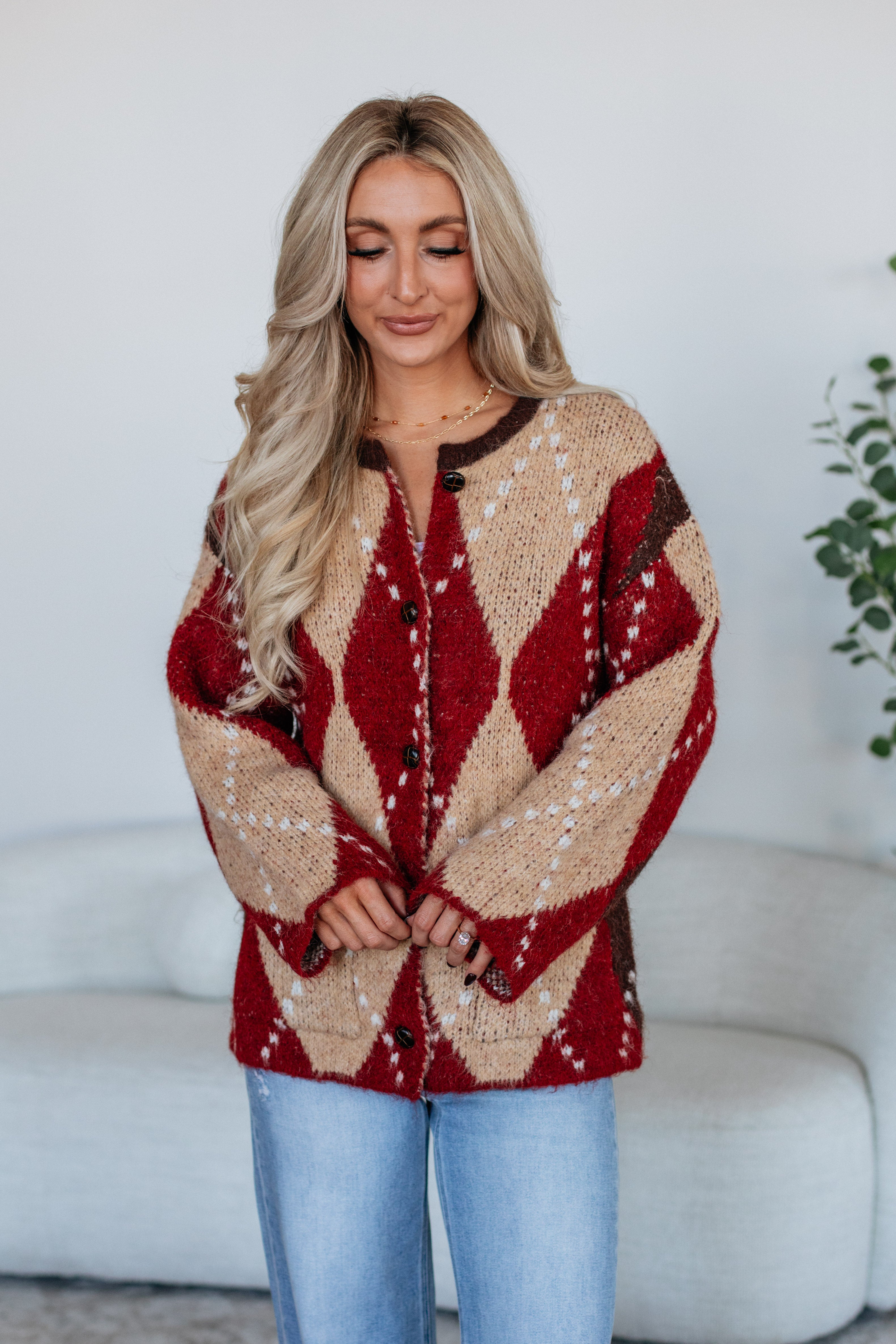 Cornell Argyle Cardigan