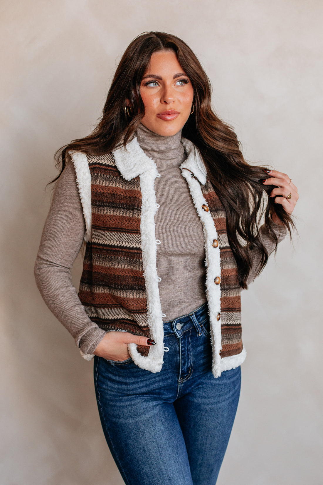 Tamryn Shearling Vest