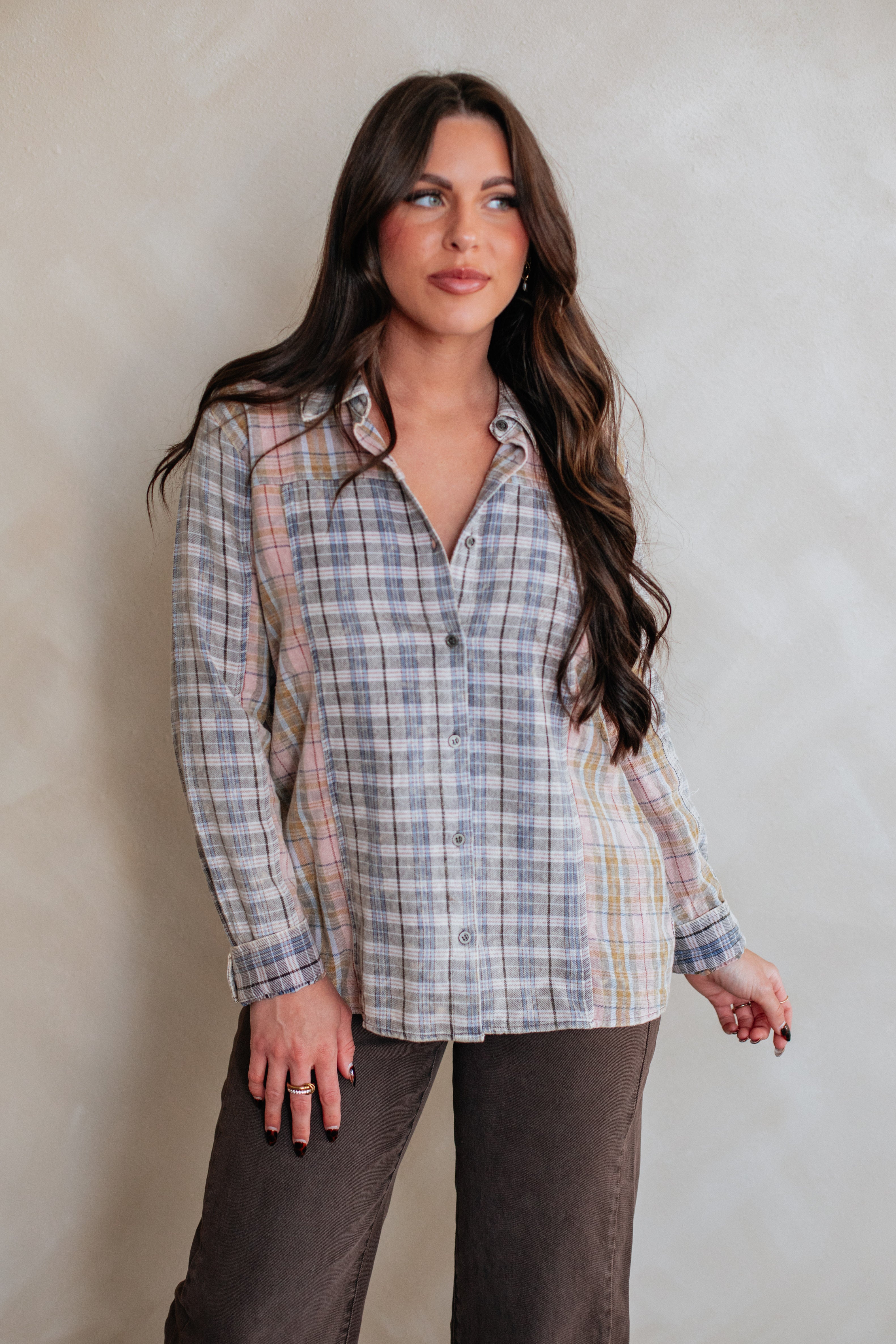 Teigan Flannel Top