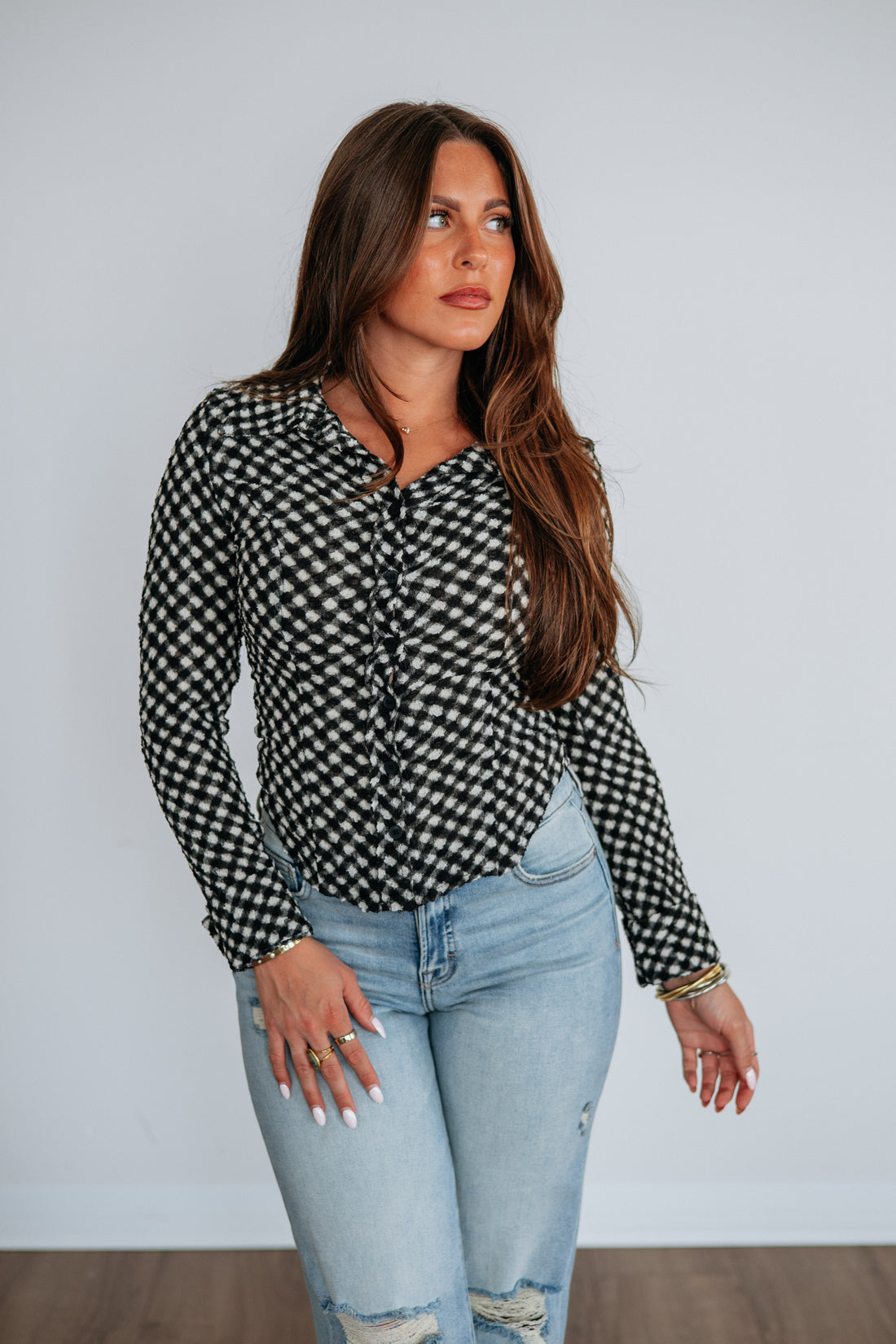 Corissa Gingham Top