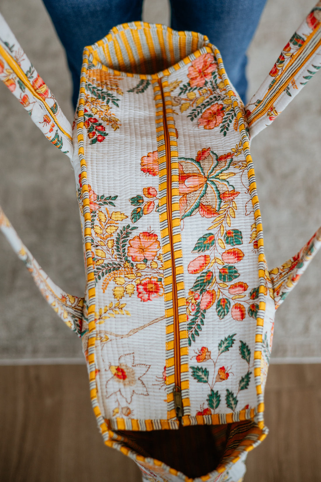Alina Quilted Tote Bag
