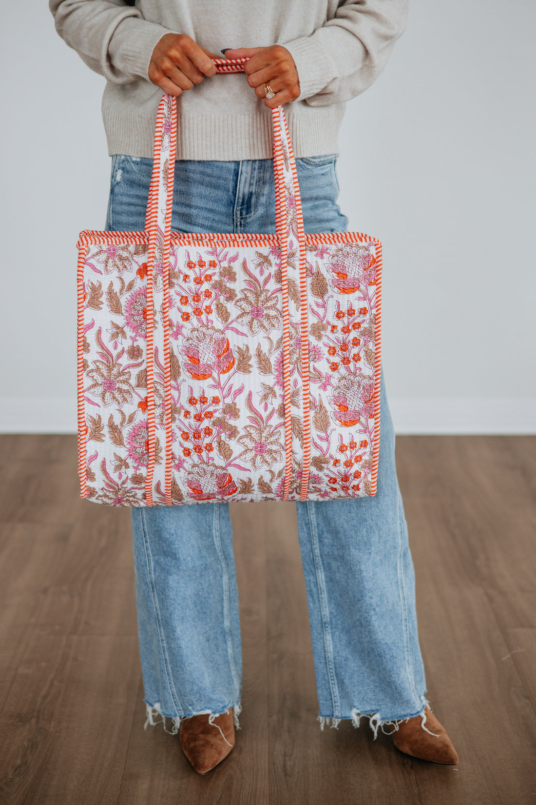 Floral Radiance Tote Bag