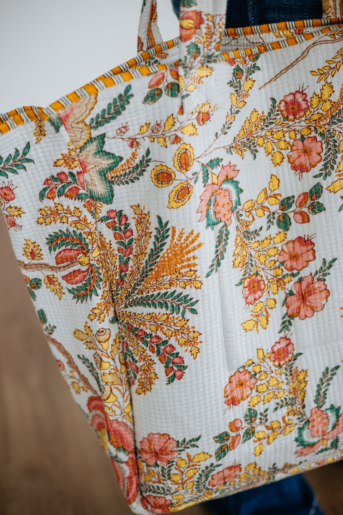Alina Quilted Tote Bag