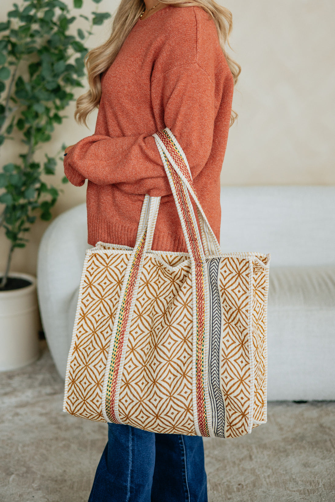 Iria Quilted Tote Bag