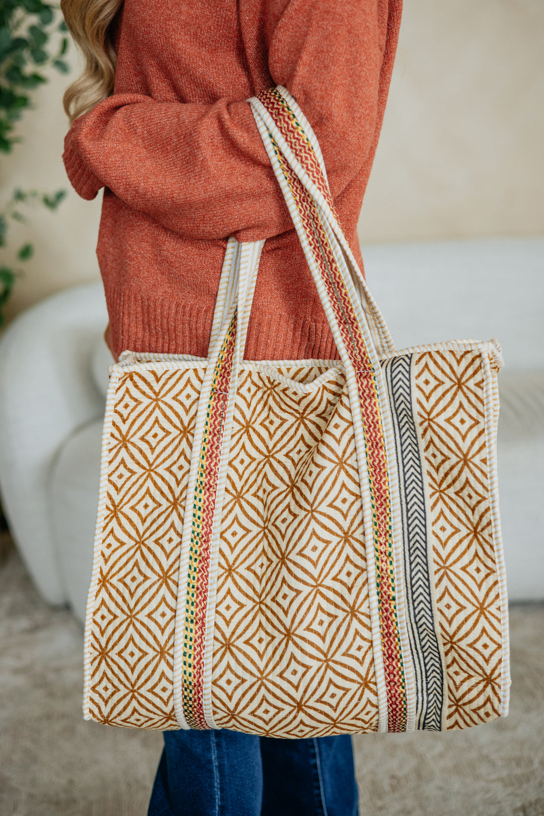 Iria Quilted Tote Bag