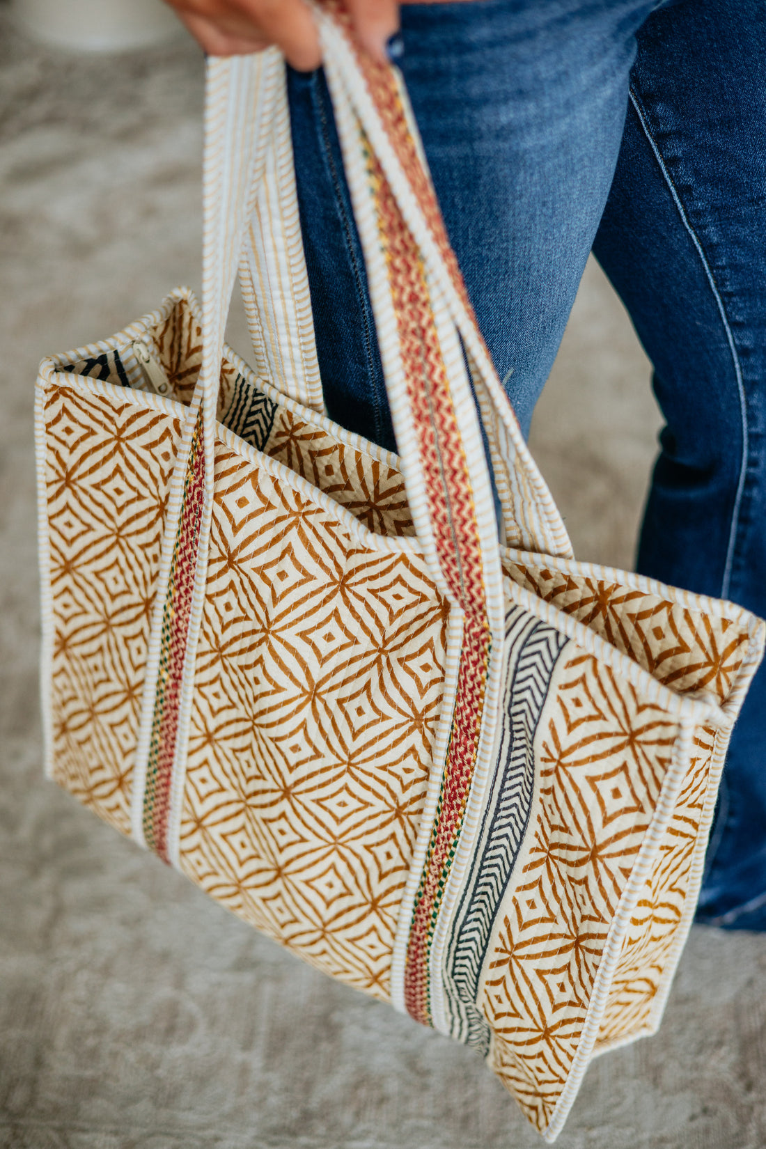 Iria Quilted Tote Bag