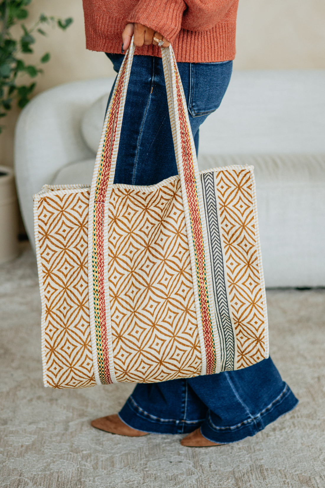 Iria Quilted Tote Bag