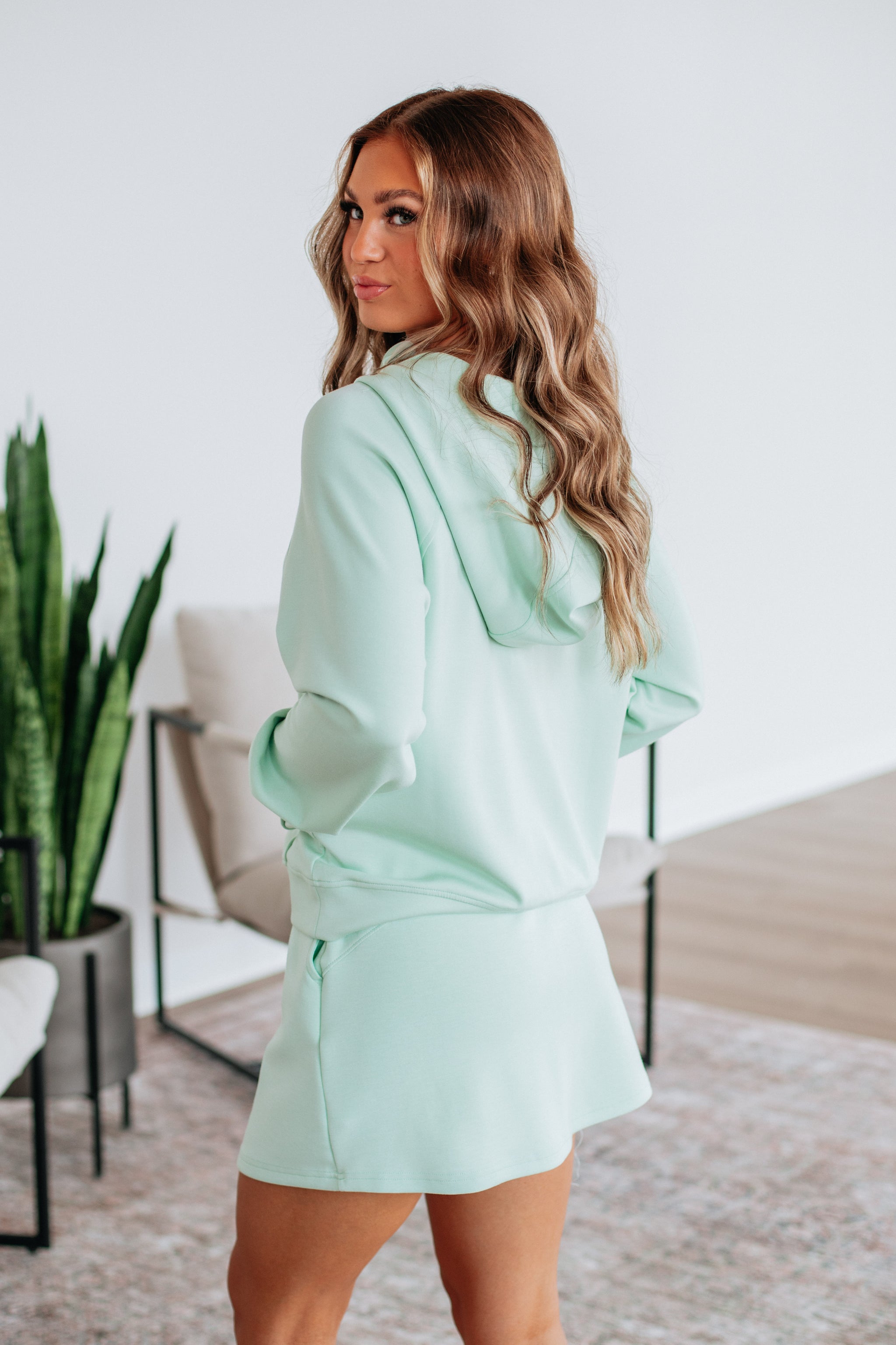 Aubrie Half-Zip Pullover - Mint