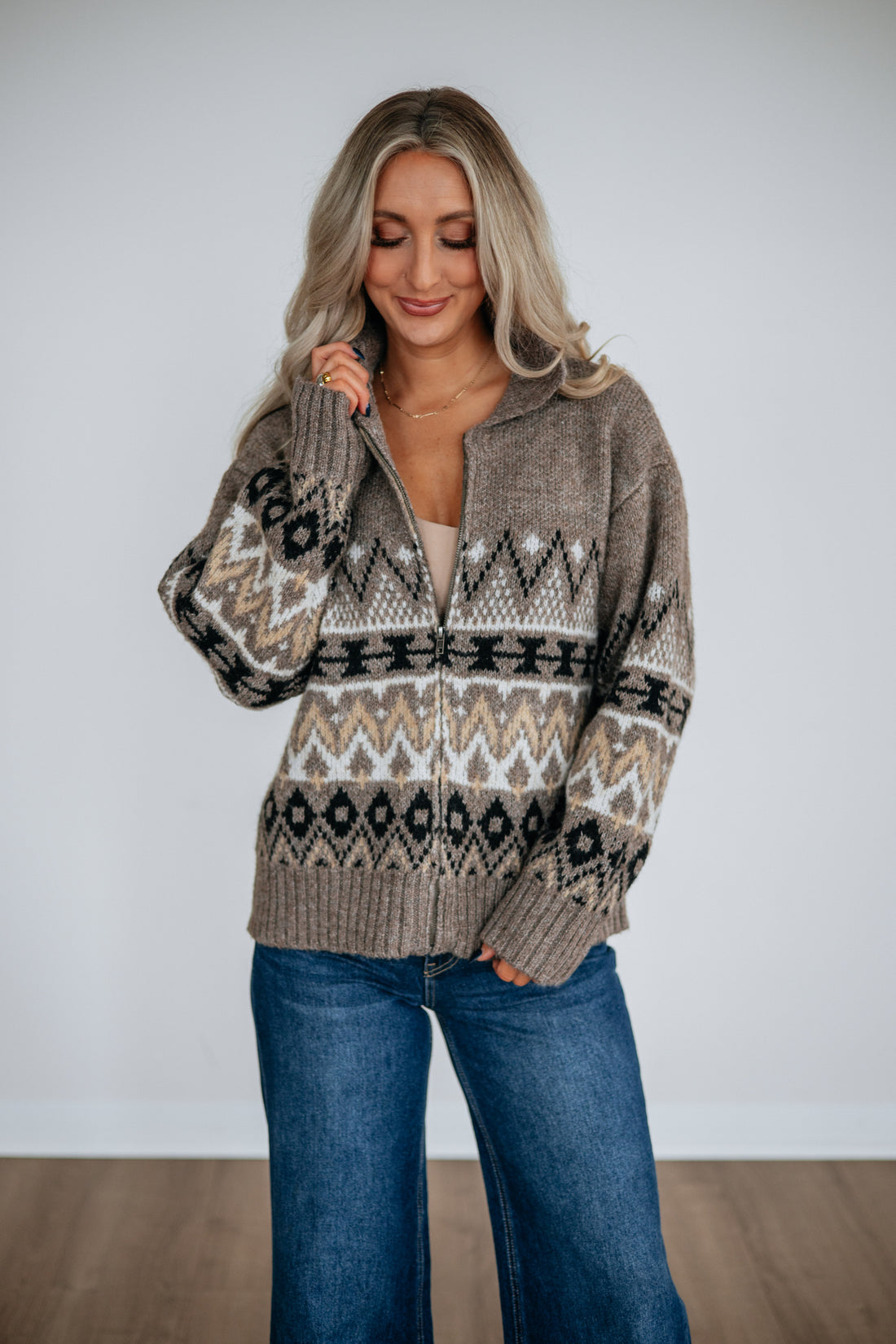 Mckaye Zip-Up Cardigan