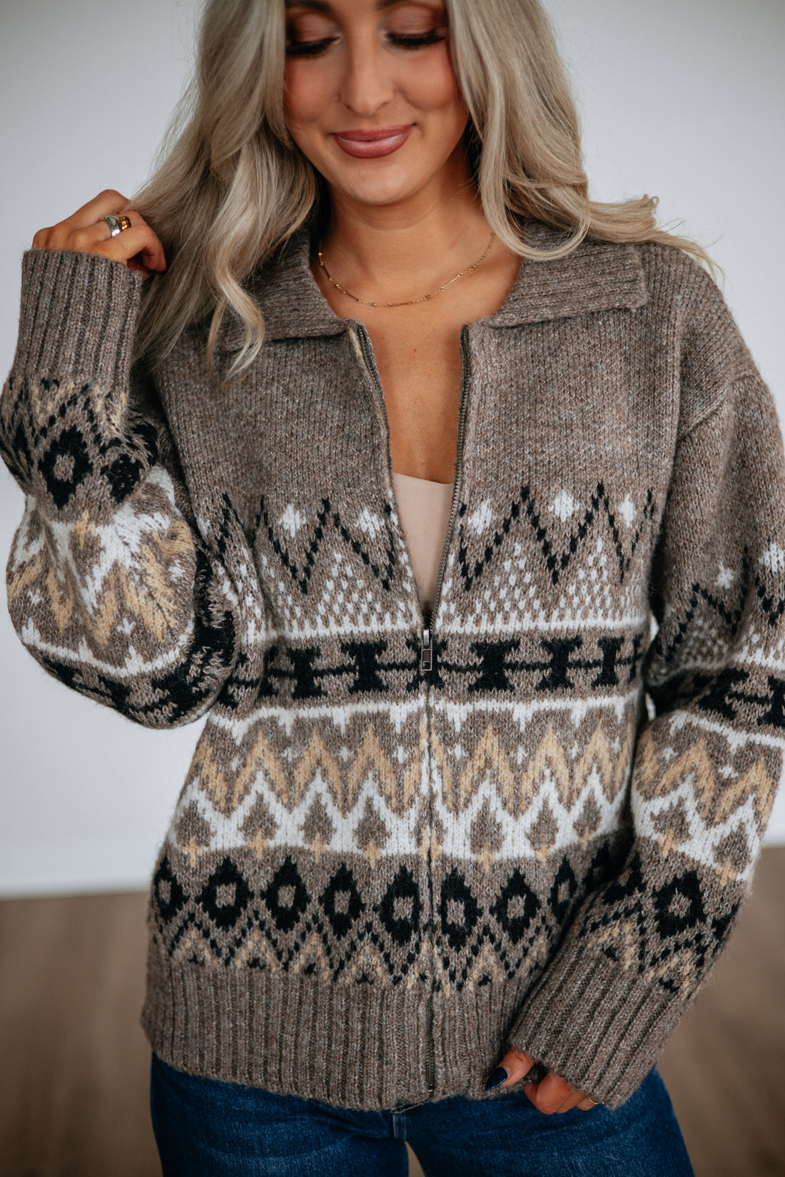 Mckaye Zip-Up Cardigan