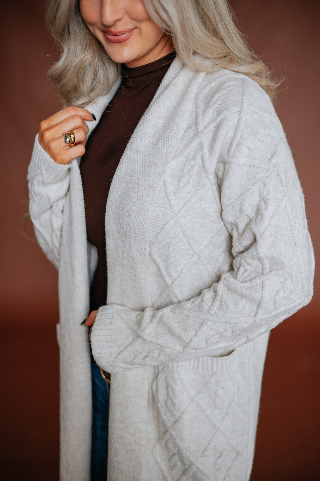 Ardell Cable Knit Cardigan