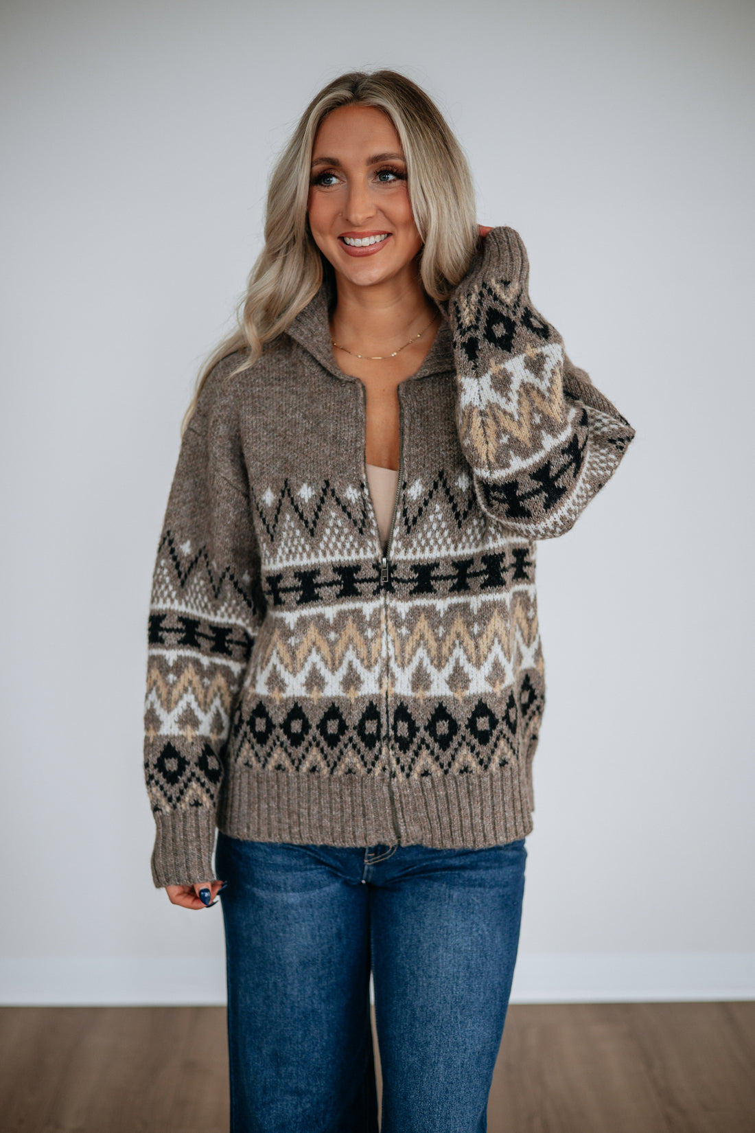 Mckaye Zip-Up Cardigan