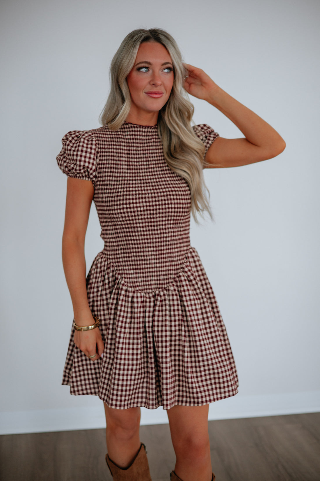Danelle Plaid Dress